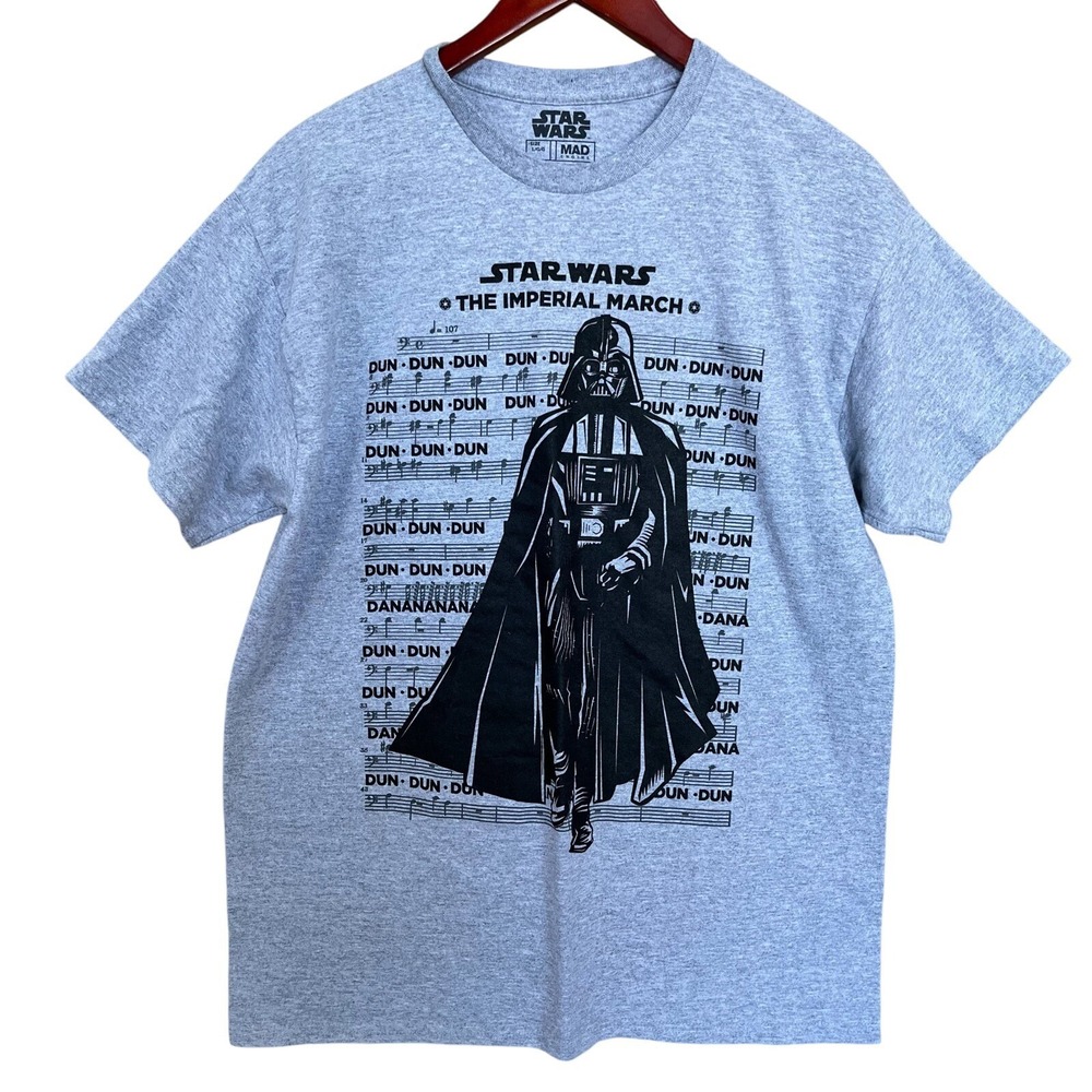 Star Wars Darth Vader Mad Engine Adult Large The Imperial March Movie T-Shirt